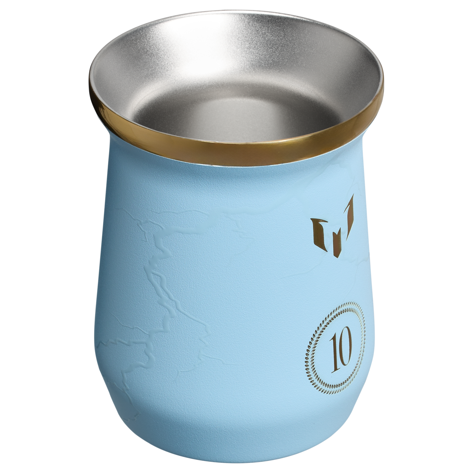 Stanley Messi 8 OZ Mate Mug In Striker Blue With Gold Accents