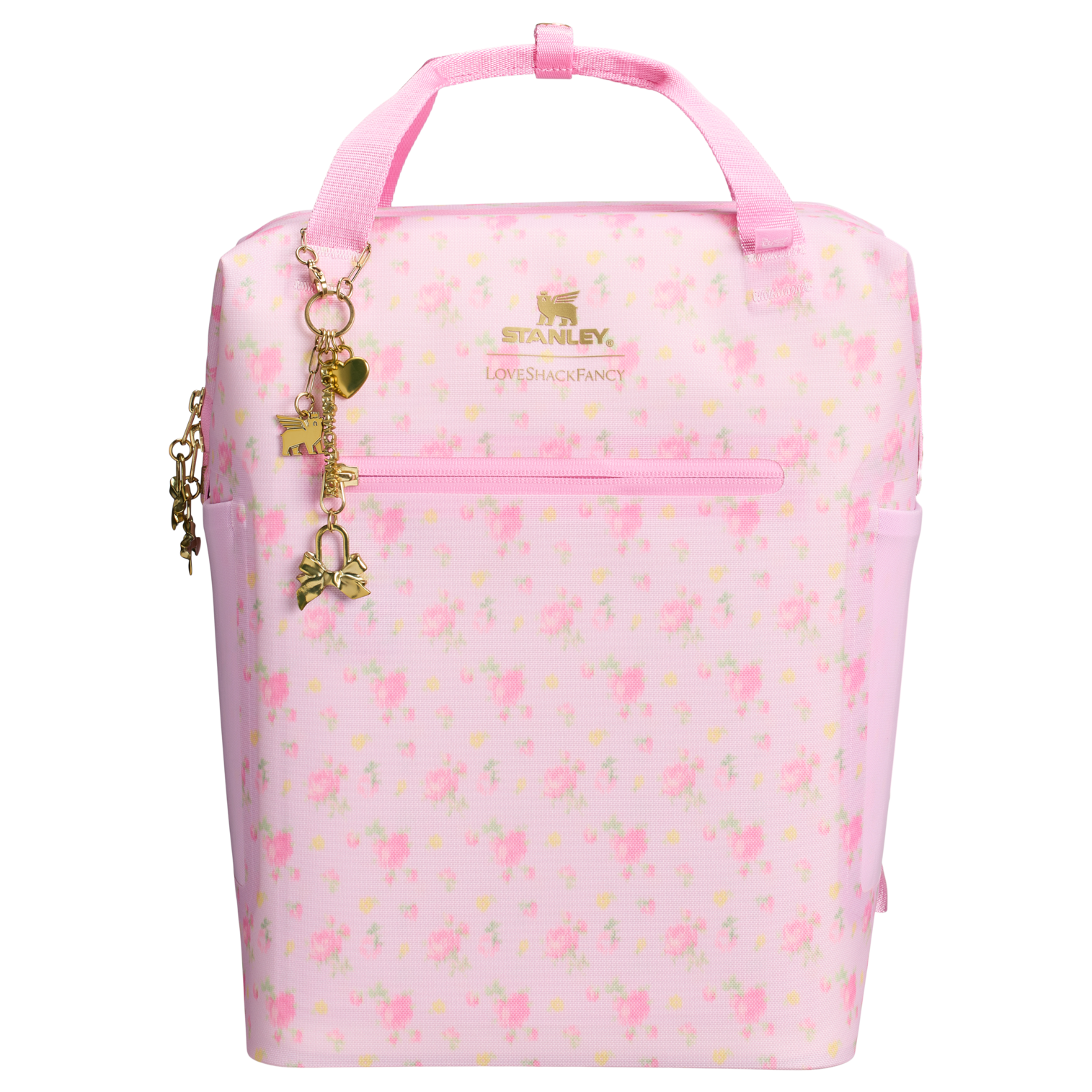 Stanley LoveShackFancy 14 QT All Day Madeleine Mini Cooler Backpack in Ibiza Sunset Pink