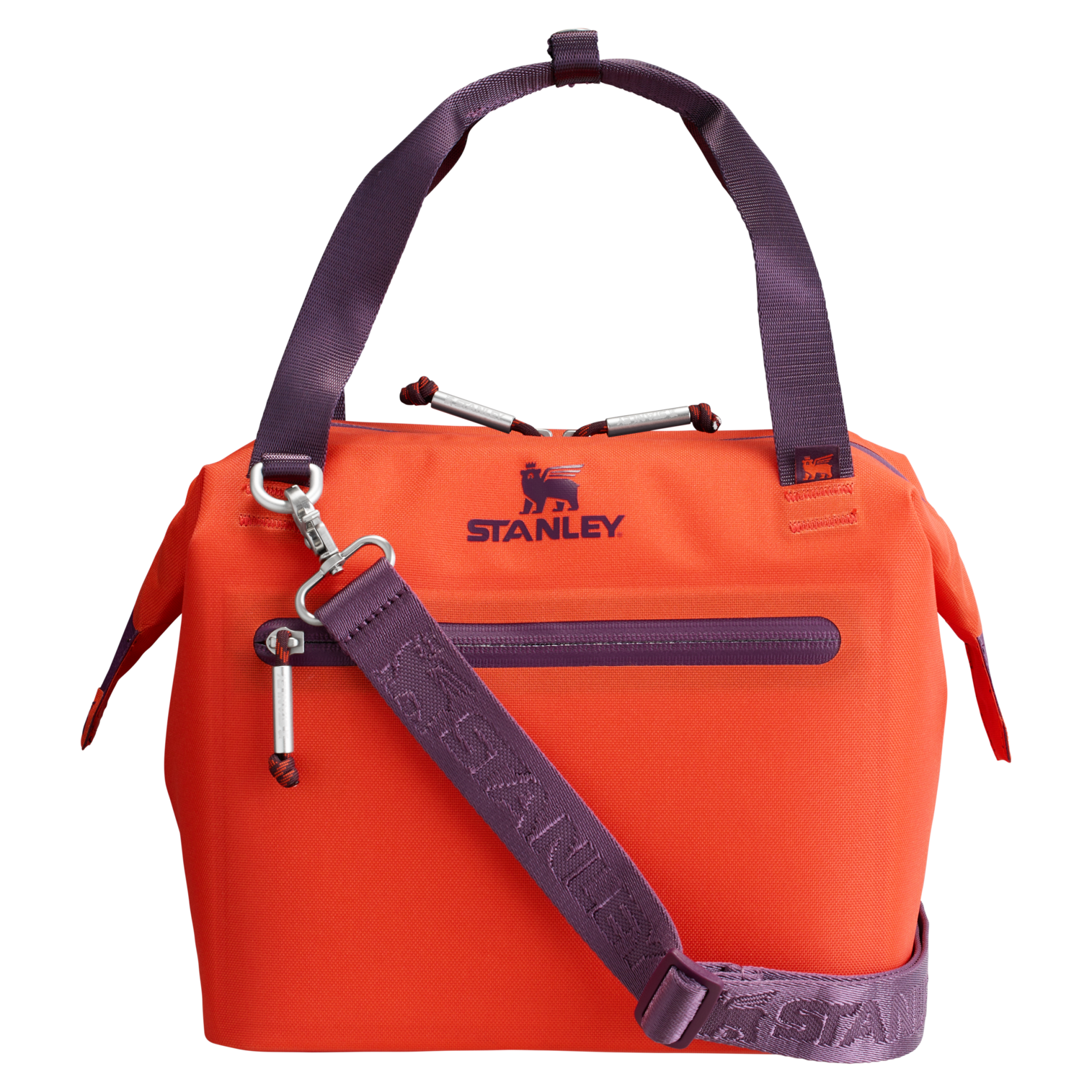 The All-Day Julienne Mini Soft Sided Cooler In Tigerlily Plum & Orange